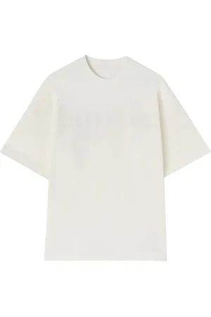 Jil Sander Top, Herre, Hvid, XL, Bomuld, Hvid Bomulds T-shirt med Logo Print