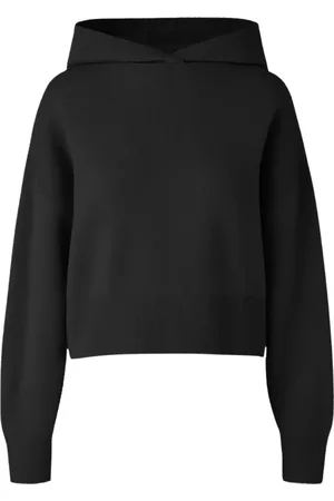 Canada Goose Strik, Dame, Sort, M, Uld, Sort Uld Hættetrøje Kort Pasform