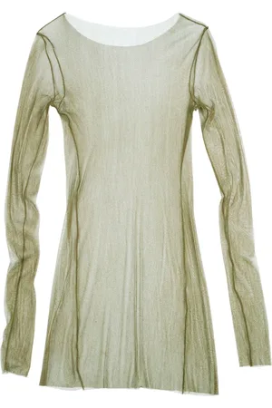 Cortana Top, Dame, Grøn, M, Tyl, t de tul, top olive