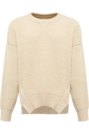 Jil Sander Sweathshirts & Hoodies, Herre, , M, Bomuld, Italiensk Ribstrikket Sweater
