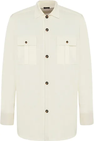 Kiton Skjorte, Herre, , L, Cashmere, Cashmere Skjortejakke