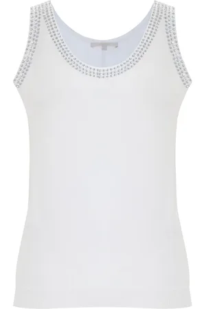 Kocca Top, Dame, Hvid, XS, Tyl, Sleeveless Top