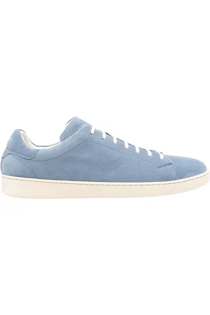Kiton Sko, Herre, Blå, 42 EU, Suede, Lyseblå Suede Snøresko Sneakers