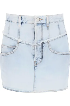 Isabel Marant Nederdel, Dame, Blå, S, Denim, Narjis Denim Mini Skirt