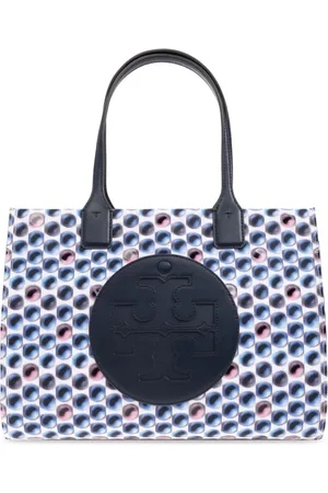 Tory Burch Taske, Dame, Blå, ONE SIZE, Uld, Lille shopper taske