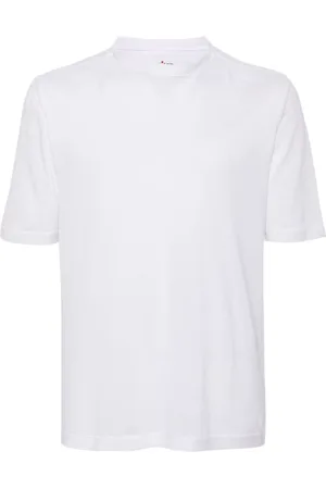 Kiton Top, Herre, Hvid, M, Uld, Mauro Stilfuld Skjorte