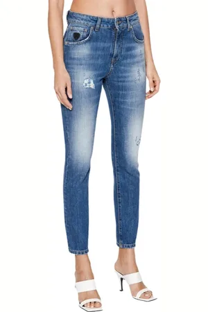 John Richmond Jeans, Dame, Blå, W28, Slim Fit Skinny Jeans