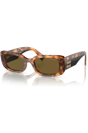 Miu Miu Tilbehør, Dame, Brun, 51 MM, Uld, 08Ys Sole - Stilfuldt Model