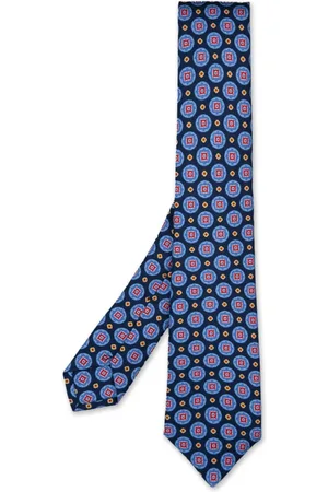 Kiton Tilbehør, Herre, Blå, ONE SIZE, Blå Silke Elegant Tørklæde