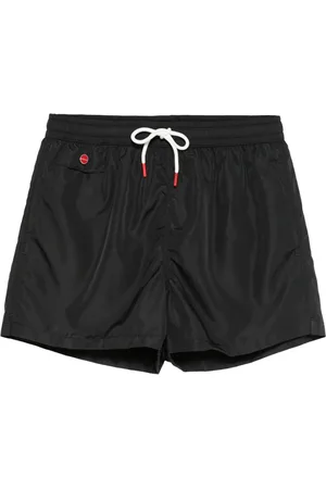 Kiton Badetøj, Herre, Sort, L, Uld, Sorte Badeshorts
