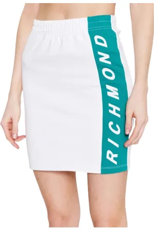 John Richmond Nederdel, Dame, Hvid, XS, Bomuld, Fleece Skirt Gibbis