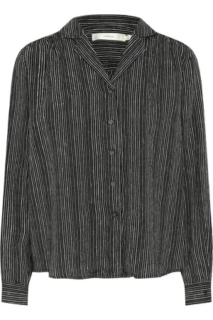 INWEAR Bluser & Skjorter, Dame, Sort, S, Sortstribet Skjortebluse