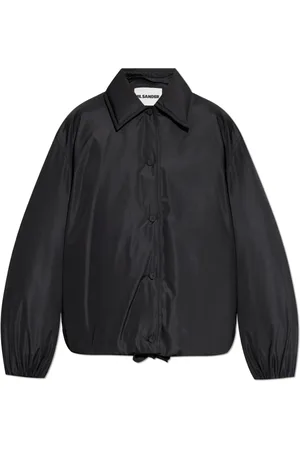 Jil Sander Jakke, Dame, Sort, XS, Polyester, Loose fit pufferjakke