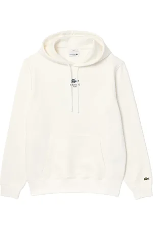 Lacoste Sweathshirts & Hoodies, Herre, Hvid, L, Bomuld, Sporty Hoodies til afslappet komfort