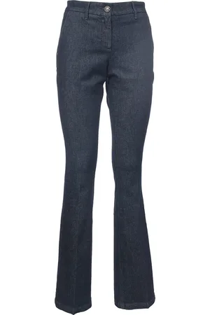 Jacob Cohen Jeans, Dame, Blå, M, Bomuld, Højtaljede jeans med fem lommer