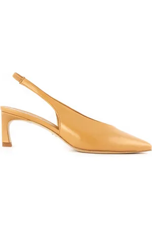 HALMANERA Sko, Dame, Brun, 40 EU, Læder, Brun Læder Slingback Sandaler