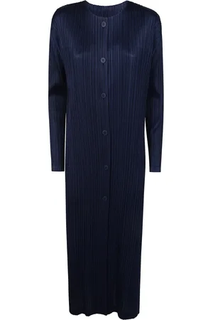 Issey Miyake Kjole, Dame, Blå, 2XL, Februar Turtle Neck Sweater