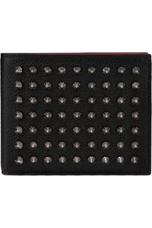 Christian Louboutin Tilbehør, Herre, Sort, ONE SIZE, Sort Kalveskind Pung Lavet i Italien