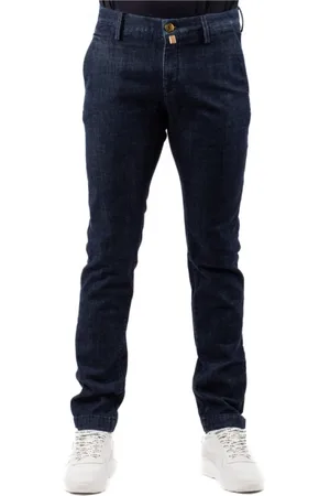 Jacob Cohen Bukser, Herre, Blå, W34, Denim, Slim-fit Bukser