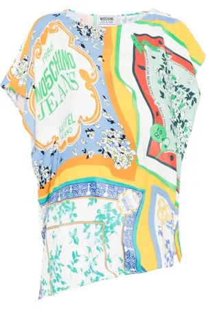 Moschino Top, Dame, Flerfarvet, L, Uld, Stilfulde Skjorter Kollektion