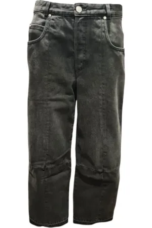Isabel Marant Jeans, Dame, Sort, M, Bomuld, Najet Cropped Jeans