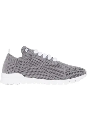 Kiton Sko, Dame, Grå, 37 1/2 EU, Cashmere, Cashmere Sneakers med unikt design