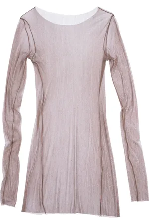 Cortana Top, Dame, Brun, XL, Tyl, t de tul, top chokolade