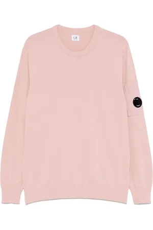 C.P. Company Strik, Herre, Lyserød, XL, Uld, Rosa Sweater Stilfuldt Design Behagelig Pasform