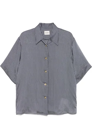 Khaite Bluser & Skjorter, Dame, Blå, XS, Uld, Owen Top