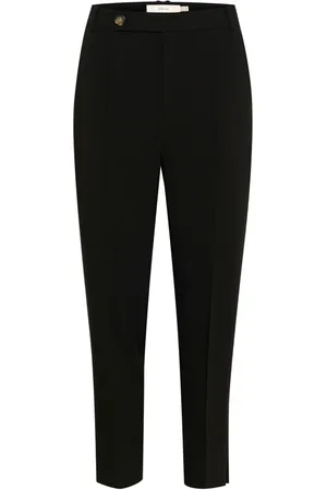 INWEAR Bukser, Dame, Sort, 2XL, Uld, Sort Cigaret Pantalon Bukser