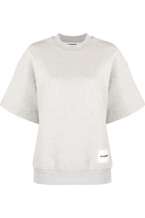 Jil Sander Top, Dame, Grå, M, Bomuld, 052 T-Shirt