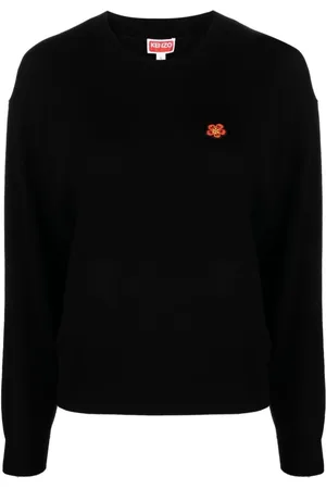 Kenzo Strik, Dame, Sort, M, Uld, Boke Flower Jumper