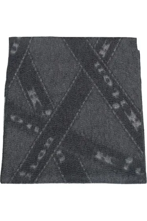 Kiton Tilbehør, Herre, Grå, ONE SIZE, Cashmere, Cashmere Tørklæde med Logo