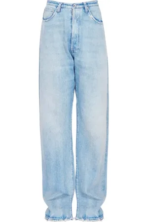 Maison Margiela Jeans, Herre, Blå, W34, Bomuld, Lyseblå lommebukser