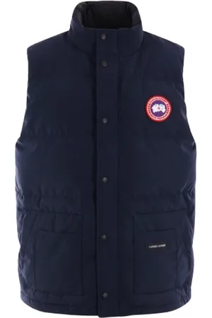 Canada Goose Jakke, Herre, Blå, S, Bomuld, Ærmeløs dunjakke