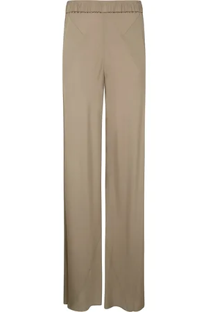 Giorgio Armani Bukser, Dame, Brun, L, Silke Georgette Triple Bukser Sæt