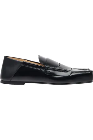 Jacquemus Sko, Herre, Sort, 36 EU, Læder, Firkantede Læder Loafers
