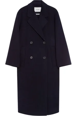 Ivy & Oak Frakke, Dame, Blå, XL, Uld, Oversized Uldfrakke