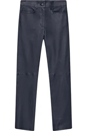 Joseph Bukser, Dame, Blå, XS, Læder, Stretch Leather Teddy Bukser
