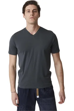 Daniele Fiesoli Top, Herre, Sort, M, Uld, V-Hals T-Shirt