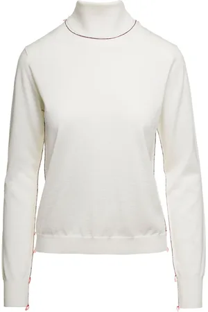 Maison Margiela Strik, Dame, Hvid, M, Hvide Sweatre til Kvinder