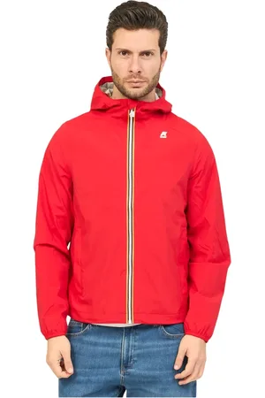 K-Way Jakke, Herre, Rød, XL, Nylon, Jack Slim Fit Nylon Frakke