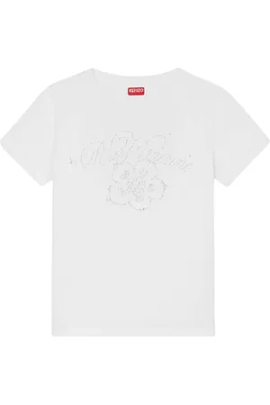 Kenzo Top, Dame, Hvid, XS, Bomuld, Hvid Stjernebillede Grafisk T-shirt