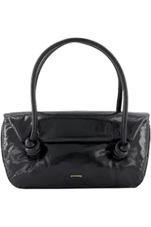 Jil Sander Taske, Dame, Sort, ONE SIZE, Uld, Knot SM Skuldertaske