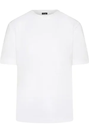 Kiton Top, Dame, Hvid, M, Bomuld, Crew Neck T-shirt