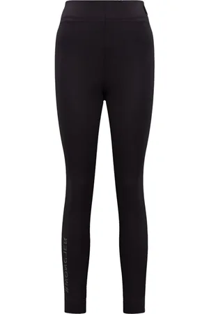 Moncler Bukser, Dame, Sort, M, Spandex, Kvinders Tech Leggings til udendørs aktiviteter