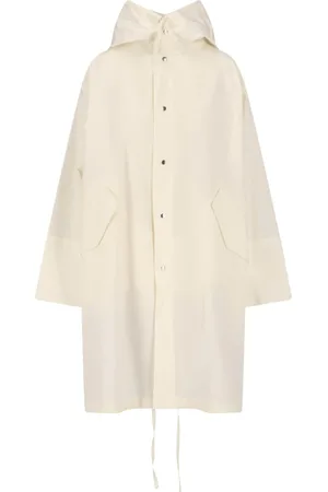Jil Sander Jakke, Dame, Hvid, XS, Bomuld, Trendy Regnjakke