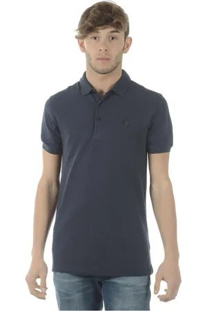 VERSACE Top, Herre, Blå, L, Bomuld, Polo Bluser