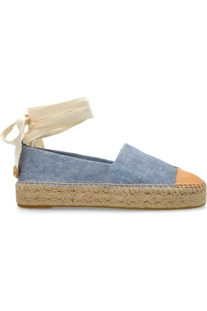 Tory Burch Sko, Dame, Blå, 38 EU, Suede, Suede espadriller