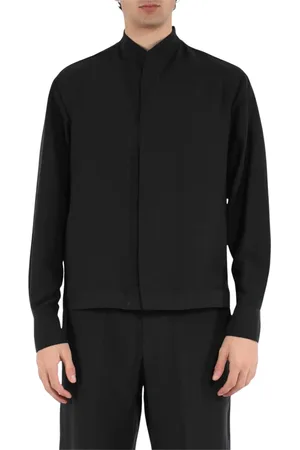 COSTUMEIN Skjorte, Herre, Sort, L, Coreana Overshirt med Skjulte Frontknapper